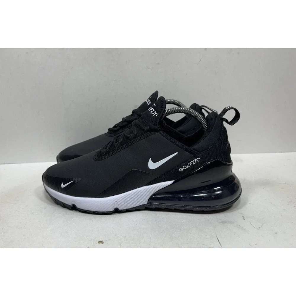 Nike Air Max 270 G Golf Black White Spikeless Shoes CK6483-001 Mens Size 8